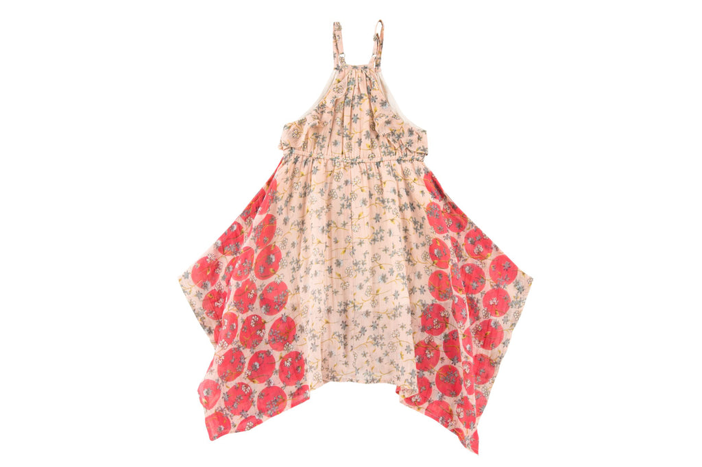 Floating Blossoms Beach Dress -Blush