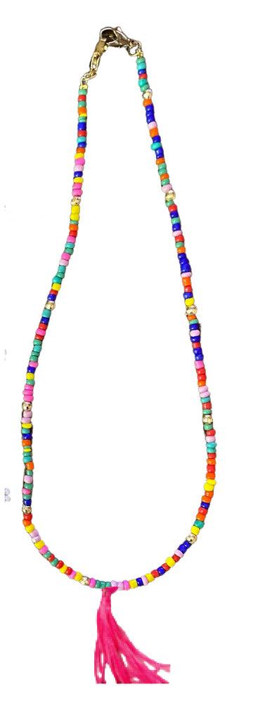 Rainbow Beads Lanyard